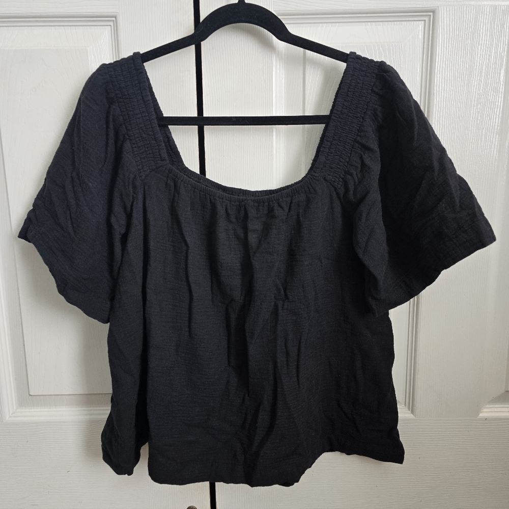 Maurices Black Flowy Blouse